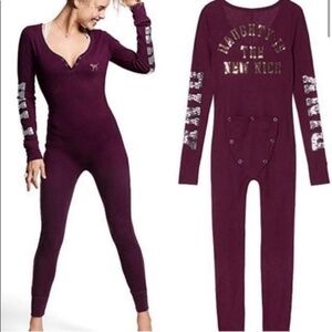 PINK Victoria’s Secret Limited Edition “Naughty Is The New Nice” Thermal Pajama